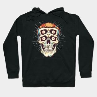 Trippy Barber Skull Hoodie